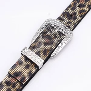 Women Gorgeous and Shiny Rhinestone Belt For Jeans Pants Western Cowgirl Bling Studded Design Ladies Fashion Belt Gift For Women 4