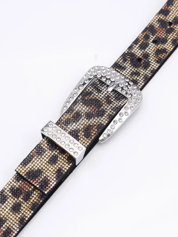 Women Gorgeous and Shiny Rhinestone Belt For Jeans Pants Western Cowgirl Bling Studded Design Ladies Fashion Belt Gift For Women 4