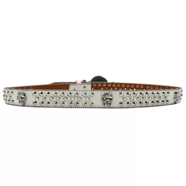 Western Rhinestone Belt Skull Belt Ceinture Femme Ceinture Homme Crystal Studded Luxury Pin Buckle Belt Cinto De Strass Jeans 3