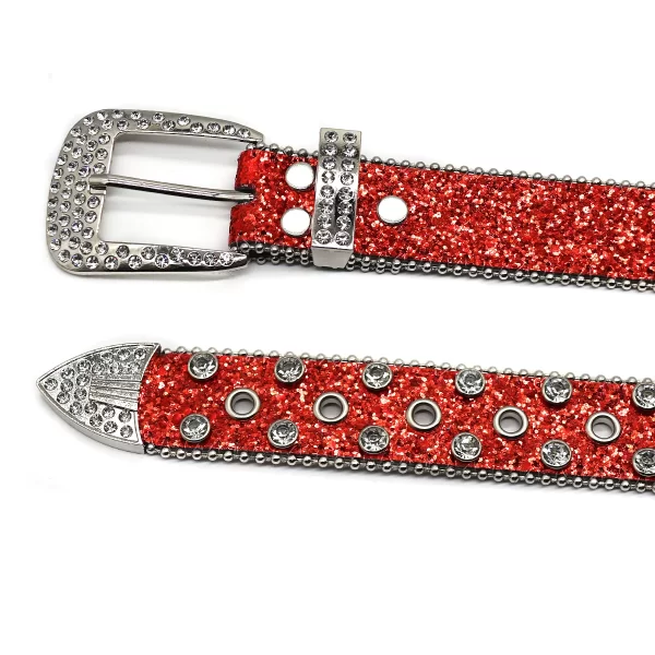 New Western Diamond Studded Belt Bling Rhinestone Belt Cowboy Cowgirl Cinto De Strass Skull For Women Men Fashion Ceinture Femme 5