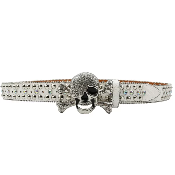 Western Rhinestone Belt Skull Belt Ceinture Femme Ceinture Homme Crystal Studded Luxury Pin Buckle Belt Cinto De Strass Jeans 6