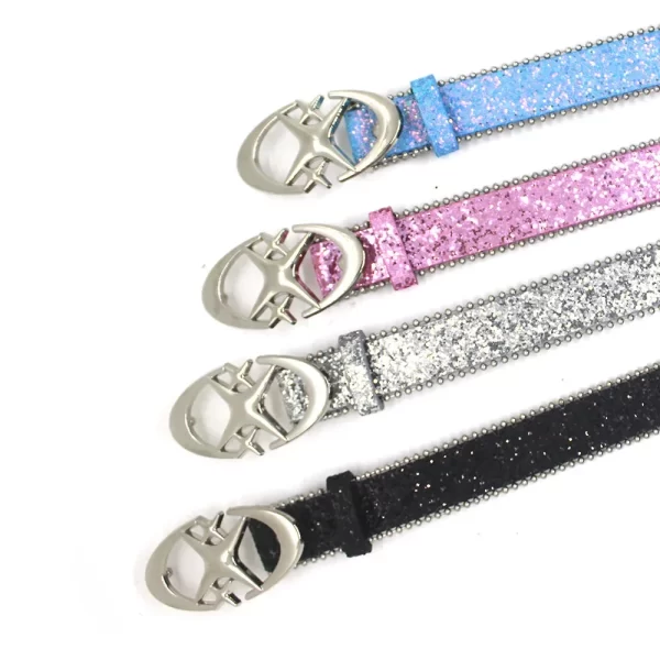 Y2k Bling Star Rhinestone Belt Women's Brand Luxury Sequin Punk Metal Buckle Belt Fashion Waistband Jeans Pants Decor Belt 6