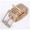 Handmade Fashion Women Belt Sequins Corset Belt Ladies Waist Charm Accessory Size Hot  New Gold Full Rhinestone Diamante 1